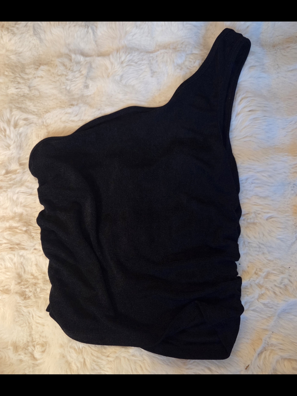 Black One-Shoulder Top